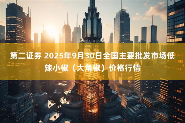 第二证券 2025年9月30日全国主要批发市场低辣小椒（大角椒）价格行情